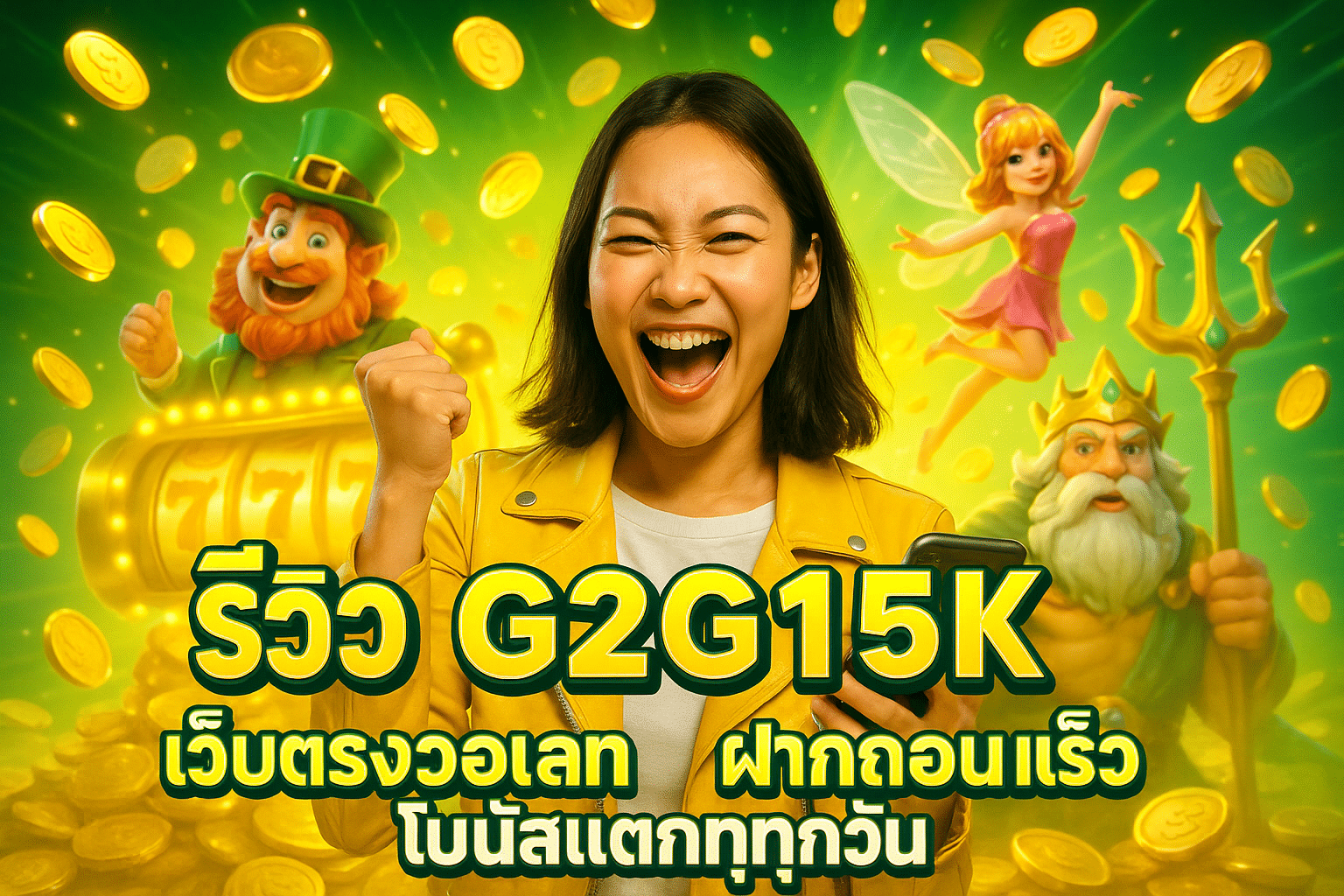 รีวิว G2G15K เว็บตรงวอเลท ฝากถอนเร็ว โบนัสแตกทุกวัน