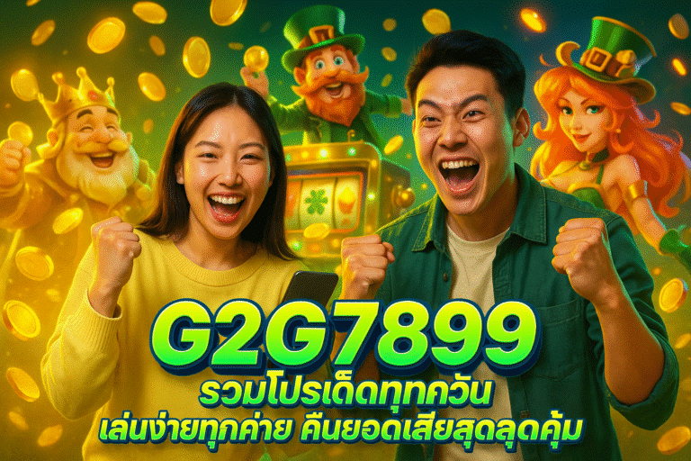 G2G7899 รวมโปรเด็ดทุกวัน เล่นง่ายทุกค่าย คืนยอดเสียสุดคุ้ม