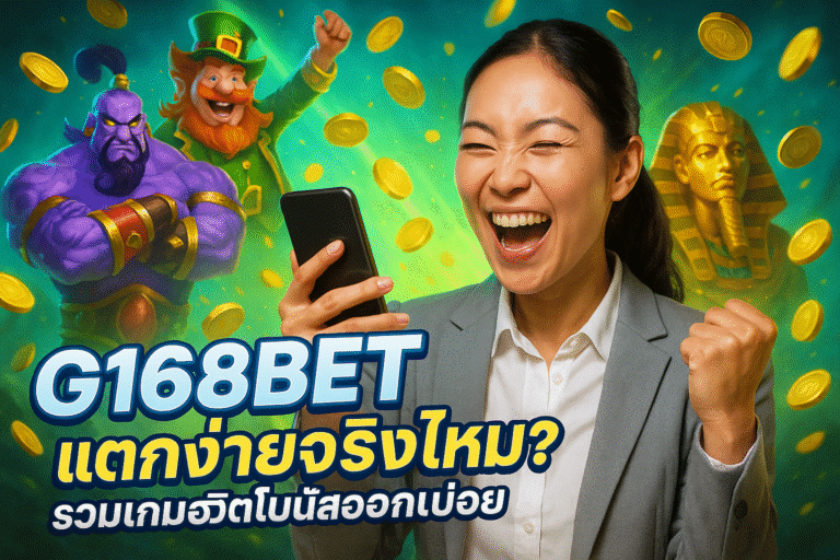 G168BET แตกง่ายจริงไหม? รวมเกมฮิตโบนัสออกบ่อย